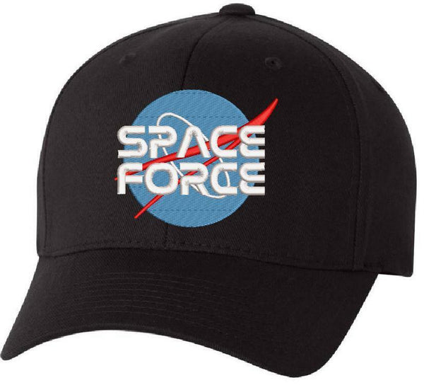 Donald Trump Space Force Military ADJ or Flex Fit Hat United States Space Force