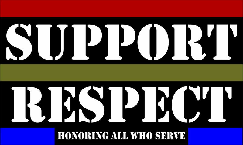 Thin Blue Line Sticker Support Respect Police Firefighter Military Window Decal