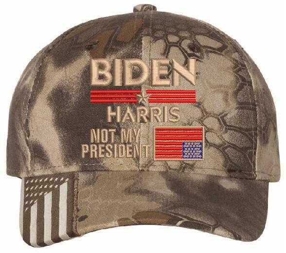 Biden Harris Not My President Upside Down Flag Embroidered USA300/Typhoon Option
