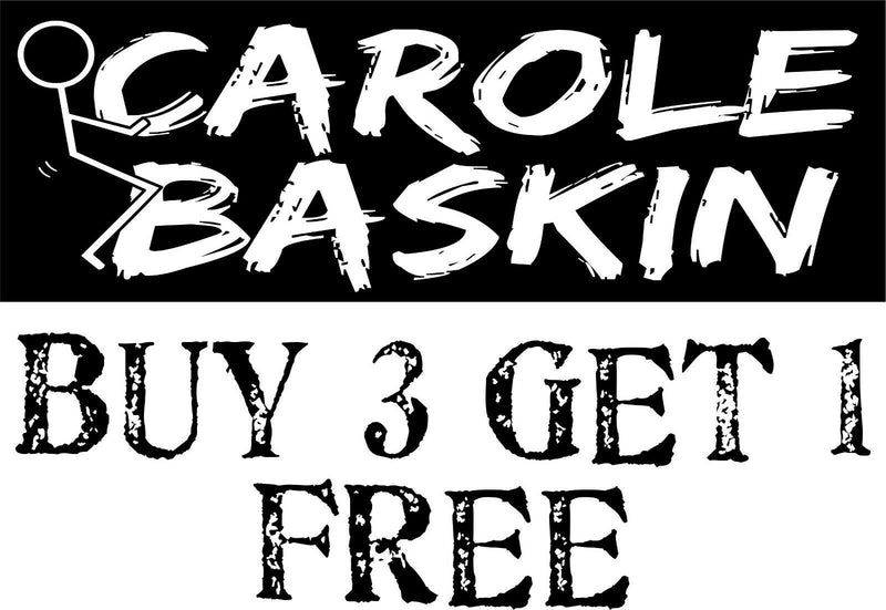 Carole Baskin Bumper Sticker "F" Carole Baskin Tiger Joe Exotic King 8.7" x 3"