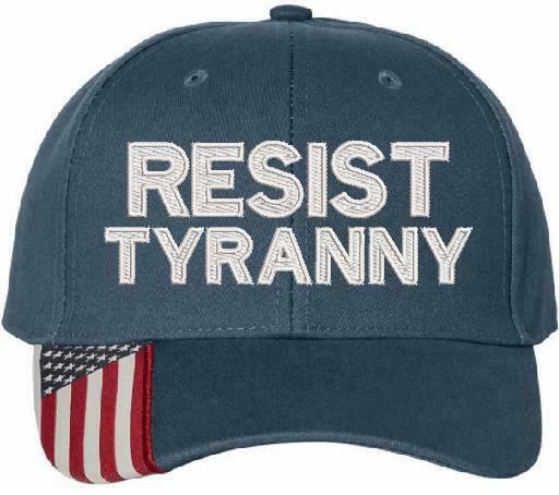 Resist Tyranny Embroidered Hat - USA300 Style Adjustable Hats - Various Colors
