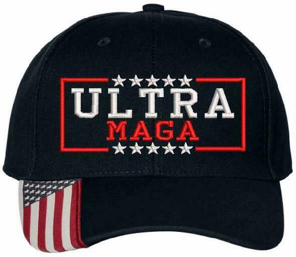 Ultra MAGA 2024 Trump Hat - Adjustable Embroidered Hat - Free Shipping