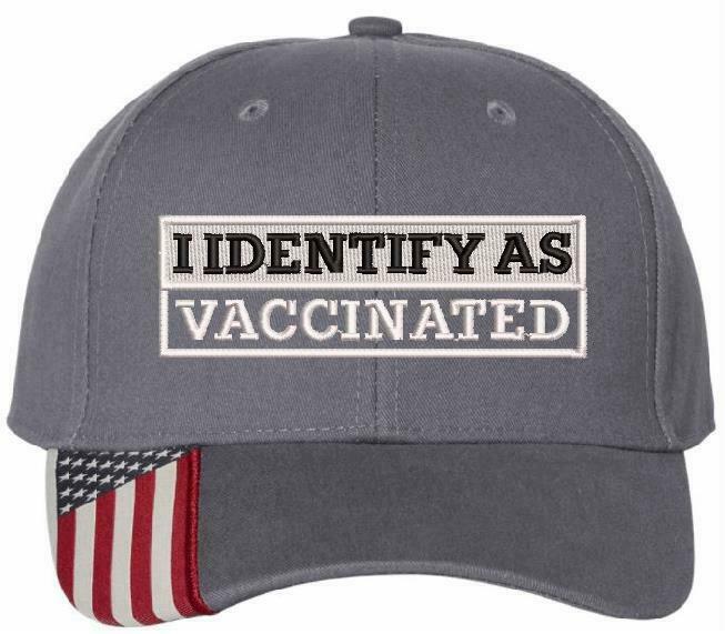 I Identify as VACCINATED Hat - USA300 Adjustable Hat - Various Color Options