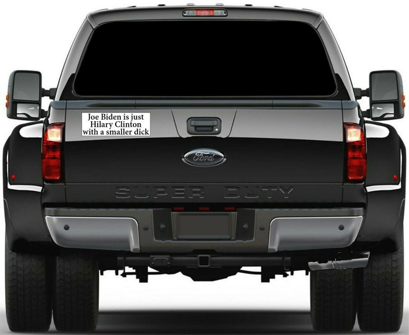 Funny car bumper stickers Joe Biden trump 2020 vinyl Bumper Sticker 8.7" x 3"