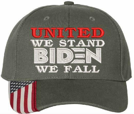 FJB Biden Hat Embroidered Adjustable USA300 Hat UNITED WE STAND BIDEN WE FALL