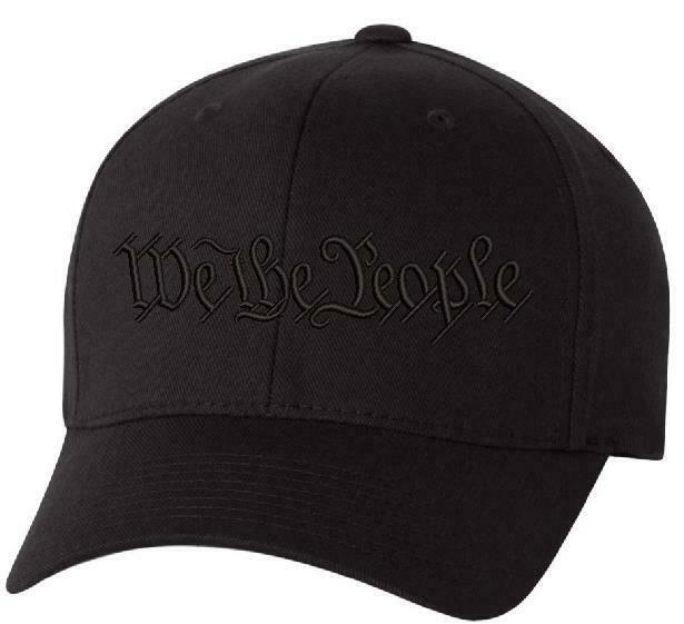 We The People Hat Flex Fit 6277 Embroidered Low Profile Hat WITH BACK DESIGN