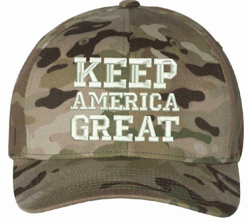 Keep America Great Multi Cam Flex Fit Trump Hat and Various other hat options