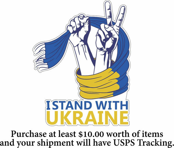 I Stand with Ukraine Decal - Peace Ribbon Version Various Sizes Pray for Ukraine