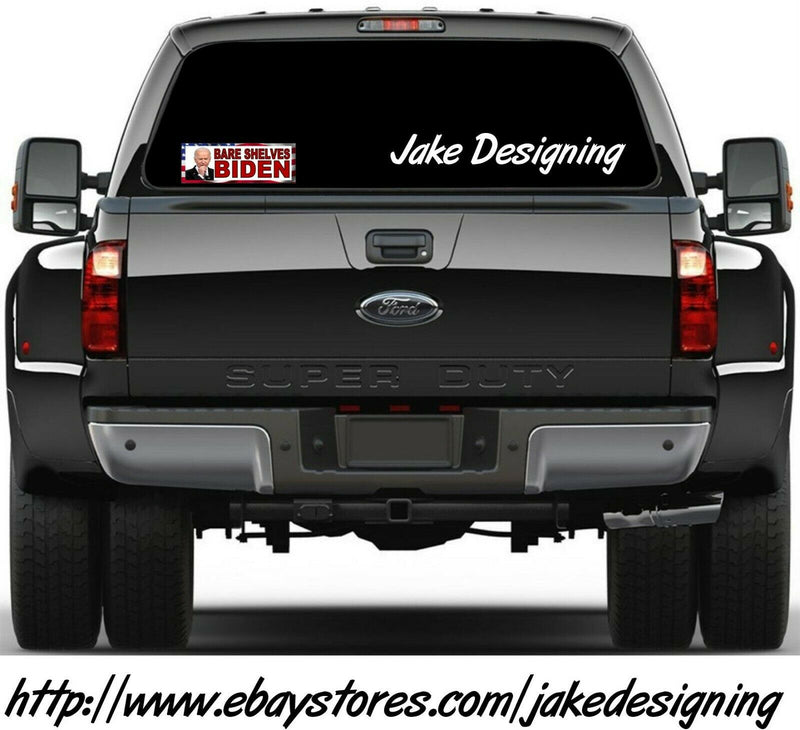 Bare Shelves Biden USA Style Bumper Sticker or Magnet Anti Joe Biden FJB FU46
