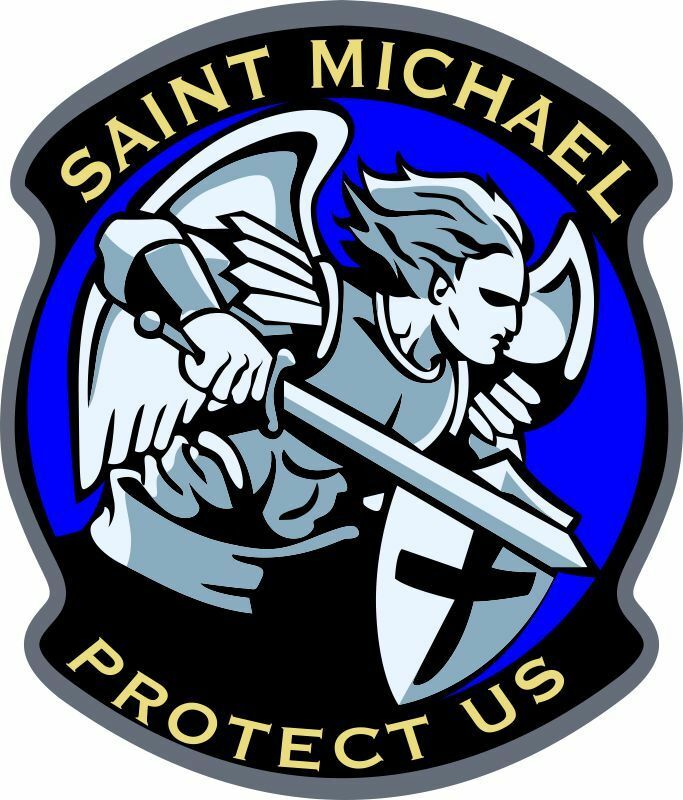 SAINT ST MICHAEL PROTECT TACTICAL VINYL DECAL STICKER USA MILITARY CAR WINDOW