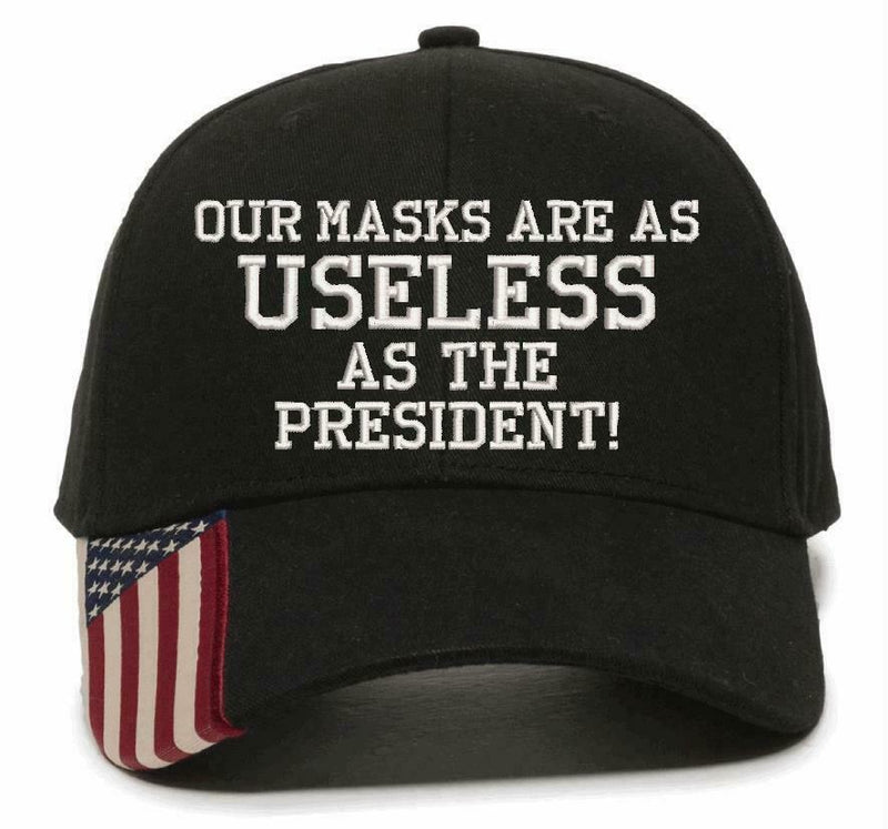 Anti Joe Biden Hat - Masks as useless as the president Adjustable USA300 Hat