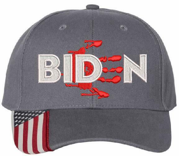 President Joe Biden Bloody Hand Embroidered Adjustable USA300 Hat, FJB JOE BIDEN