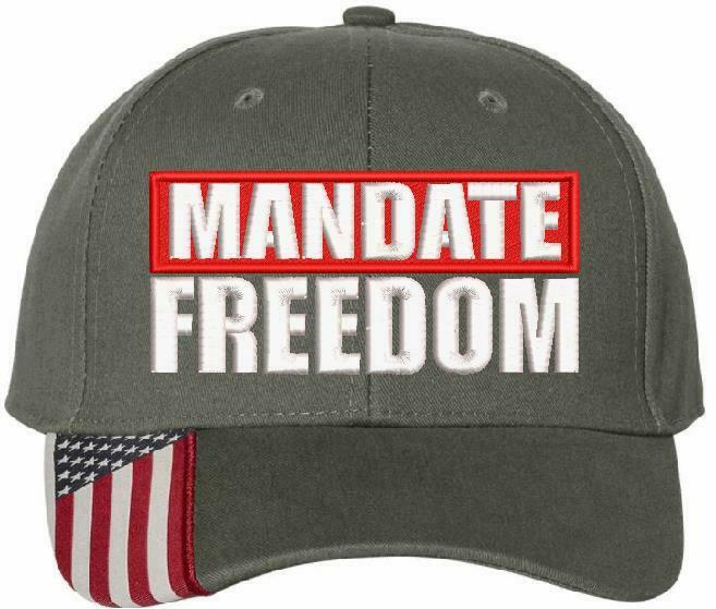 Mandate Freedom Hat - Embroidered USA300 Adjustable Hat and 112 Hat Red White