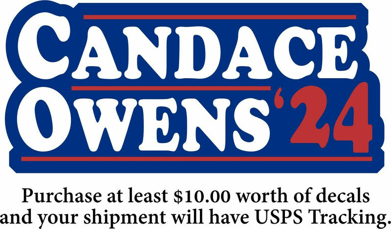 Candace Owens 2024 President Campaign Window Sticker - TRUMP MAGA 2020
