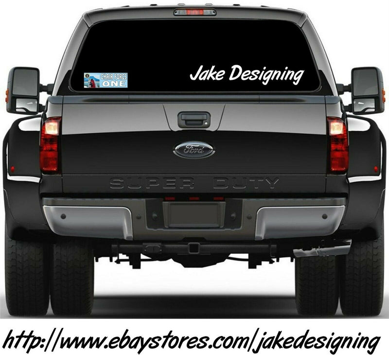 Anti Joe Biden Bernie Sander "Chair Force One Version 2 Bumper Sticker 8.6" x 3"