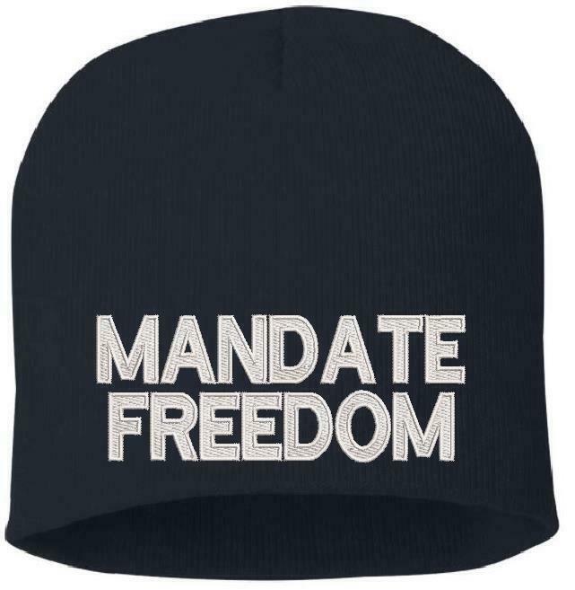 MANDATE FREEDOM Embroidered Winter hat - Various Colors, Beanie or Cuff