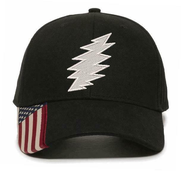 Grateful Dead SYF 'Bolt" Embroidered USA300 Adjustable Hat Various Colors