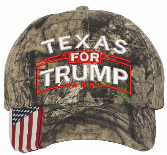 Texas for Trump Embroidered Ball Cap - Various Hat Choices Free Shipping