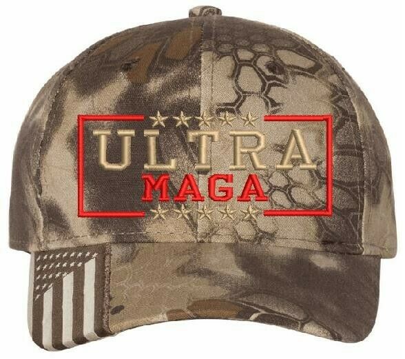 Ultra MAGA 2024 Trump Hat - Adjustable Embroidered Hat - Free Shipping