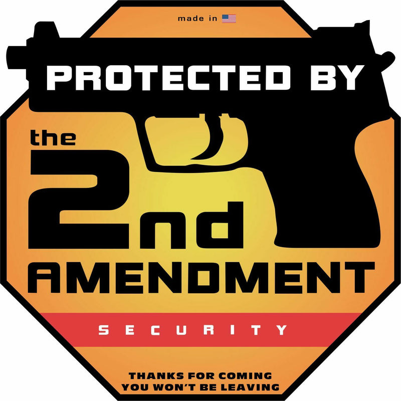 Protected by 2nd Amendment Rights Decal - Various Sizes - Protected by 2nd Amend