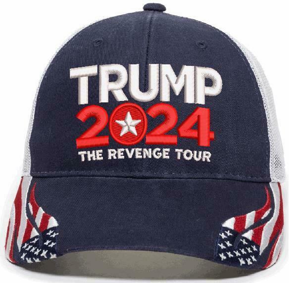Trump 2024 Revenge Tour Embroidered Hat -Various Hat Choices, Free Shipping MAGA