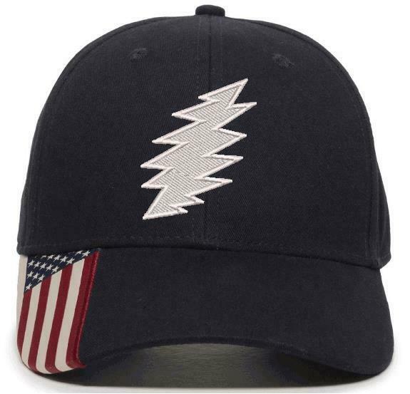 Grateful Dead SYF 'Bolt" Embroidered USA300 Adjustable Hat Various Colors