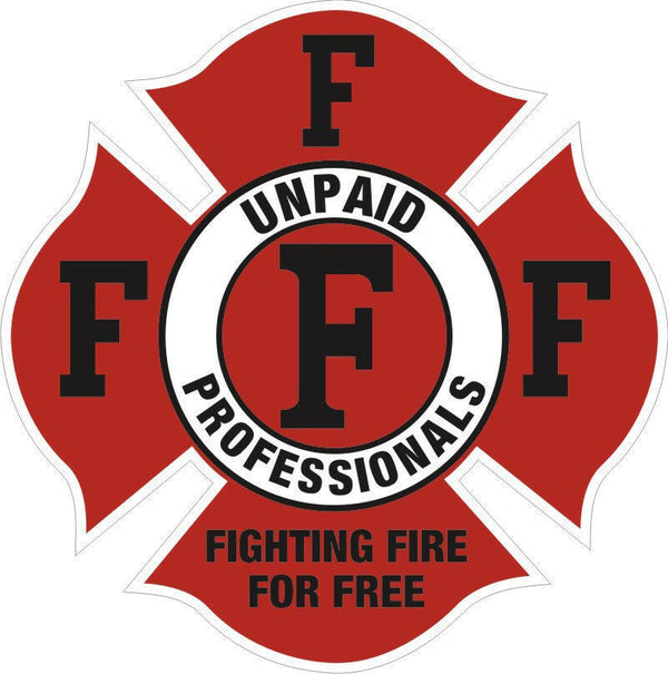 Firefighter Decals - Fighting Fire for Free - Firefighter - Various Sizes