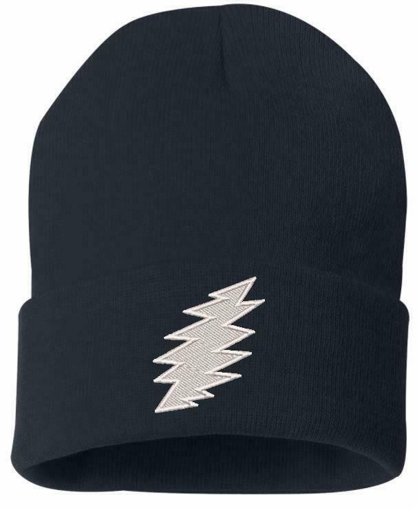 Grateful Dead SYF 'Bolt" Embroidered  WINTER HAT Various Colors Garcia Hat