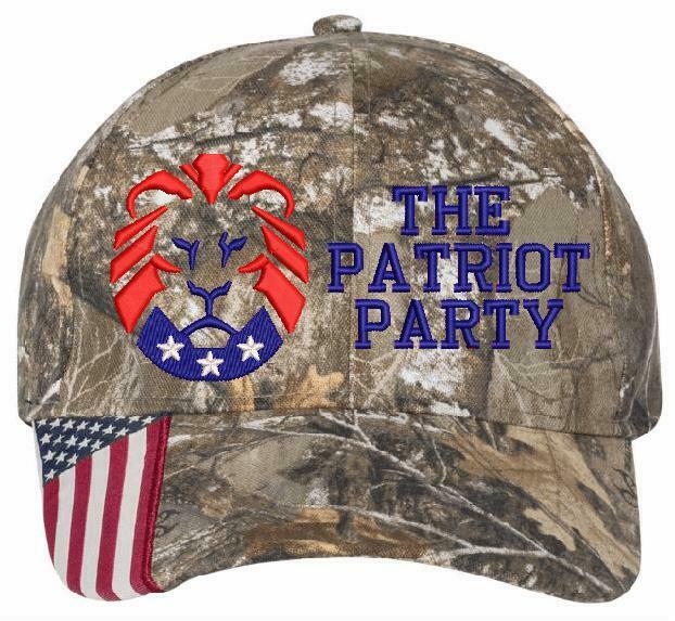 The Patriot Party LION Hat - Embroidered USA-300/Mossy Adjustable Hat TRUMP 2024