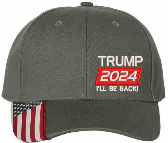 Trump 2024 I'll Be Back President United States USA300 Embroidered Trump Hat
