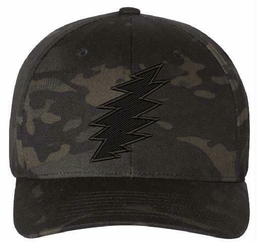 Grateful Dead SYF 'Bolt" Embroidered Flex fit Ball Cap Various Colors Garcia Hat