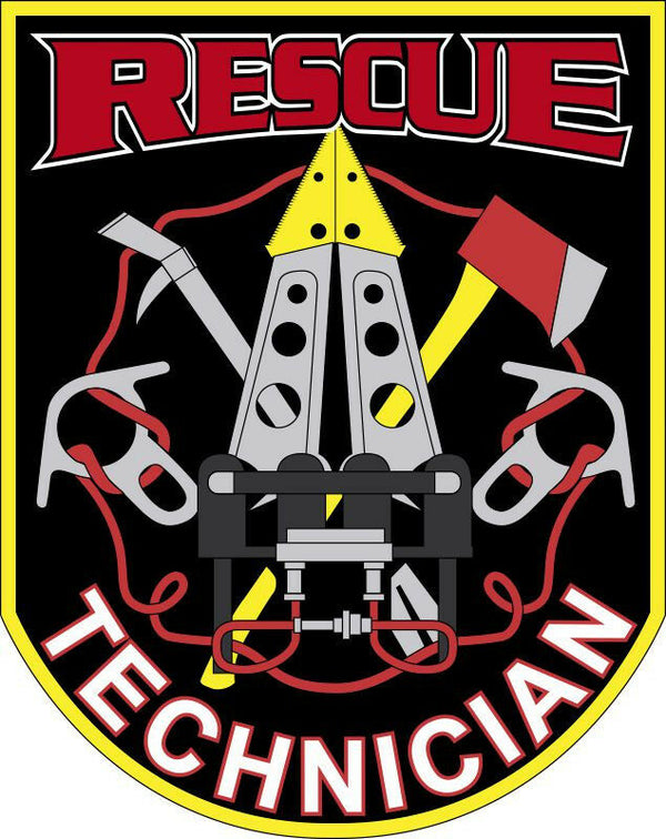 Rescue Technician Firefighter EMS Window Sticker - Various sizes & Free Shipping