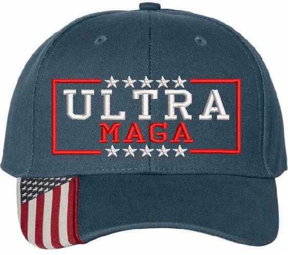 Ultra MAGA 2024 Trump Hat - Adjustable Embroidered Hat - Free Shipping