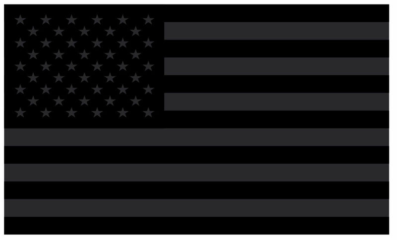 USA Flag Decal Reflective BlackLight Decal Various Sizes Reflective Flag Decal