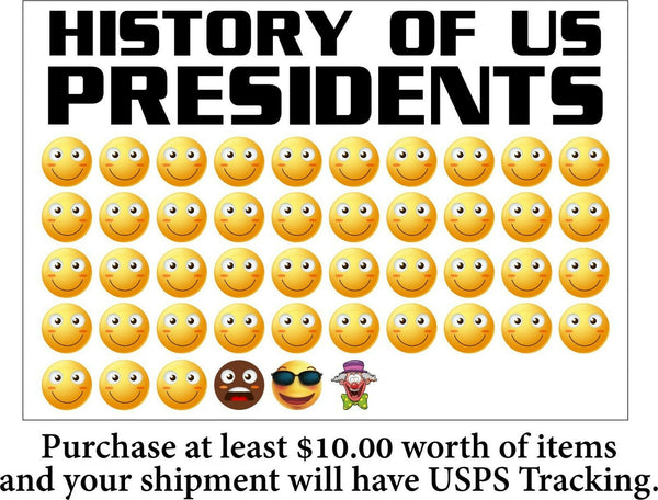 Anti Joe Biden "HISTORY OF U.S. PRESIDENTS window/bumper sticker 6" x 4" Decal