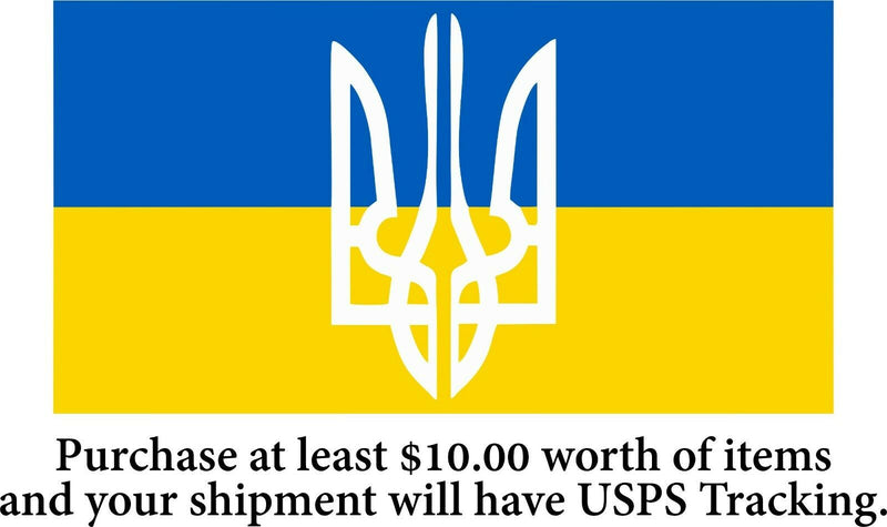 Ukrainian Flag Trident Vinyl Decal or Magnet Window Glory to Ukraine Trizub