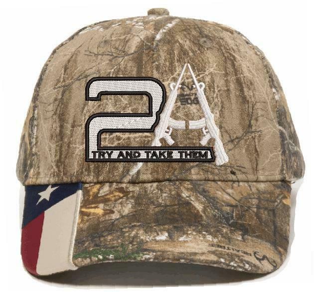 2nd Amendment TRY AND TAKE THEM Camouflage Embroidered Adjustable Hat