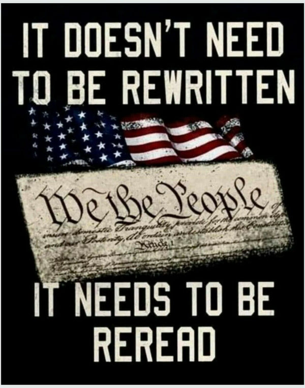 We the People Constitution needs to be re-read 6" x 4.8 Bumper Sitcker 2nd Amend