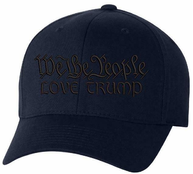 We The People "LOVE TRUMP" Flex Fit 6277 Embroidered Low Profile Ball Cap