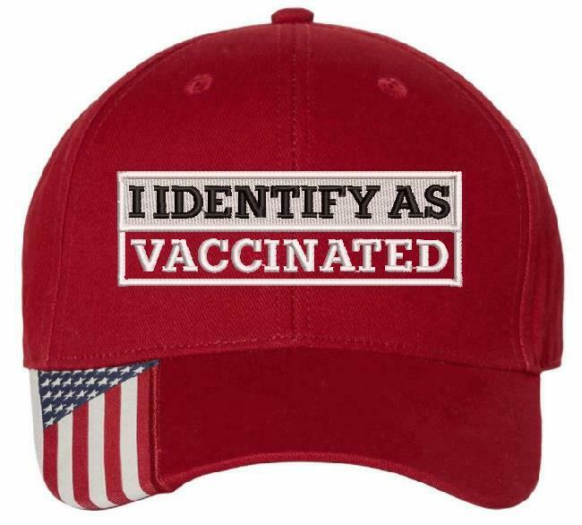 I Identify as VACCINATED Hat - USA300 Adjustable Hat - Various Color Options