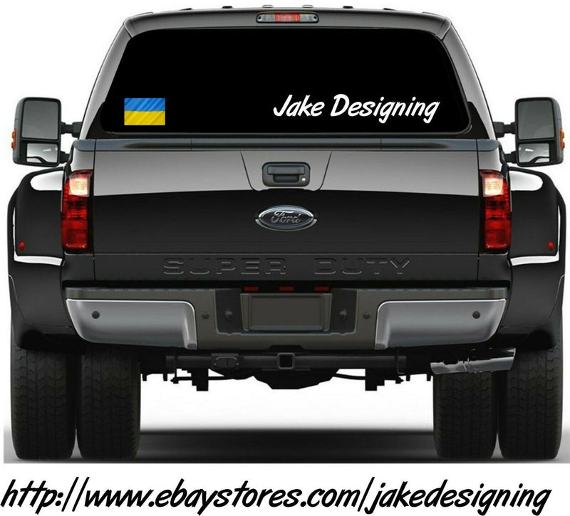 Ukrainian Flag Sticker Self Adhesive Vinyl Ukraine Window sticker or Magnet V2.1
