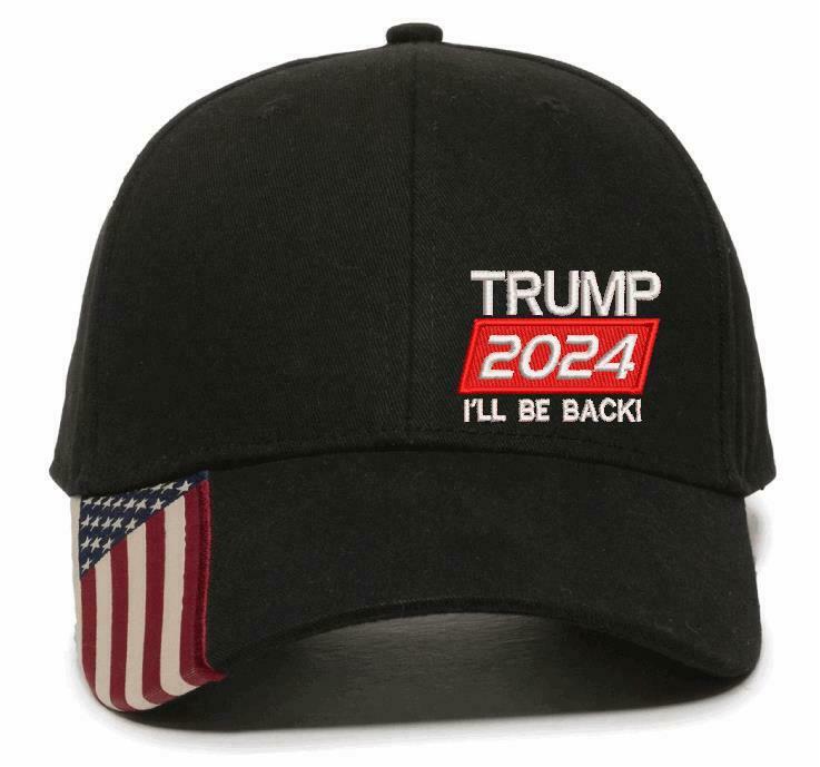 Trump 2024 I'll Be Back President United States USA300 Embroidered Trump Hat