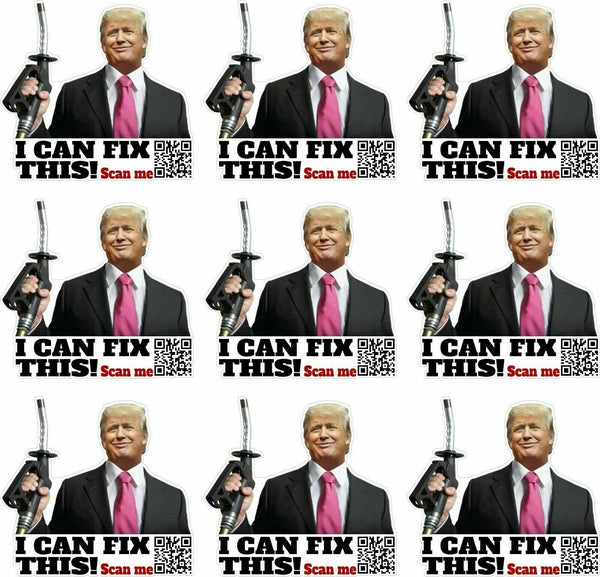 I can fix THIS Trump Anti Biden Gas Sticker Pack of 16 Decals Various Sizes