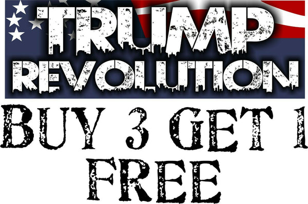 Trump Revolution Bumper Sticker 8.7" x 3" Trump Pence Decal REVOLUTION