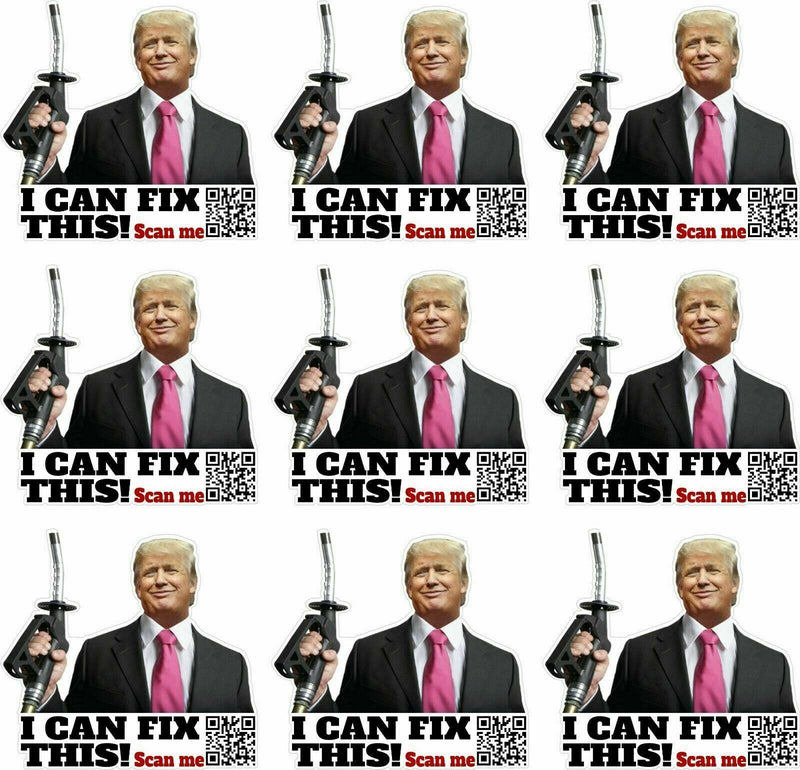 I can fix THIS Trump Anti Biden Gas Sticker Pack of 9 Decals 2" x 2.2" QR Code