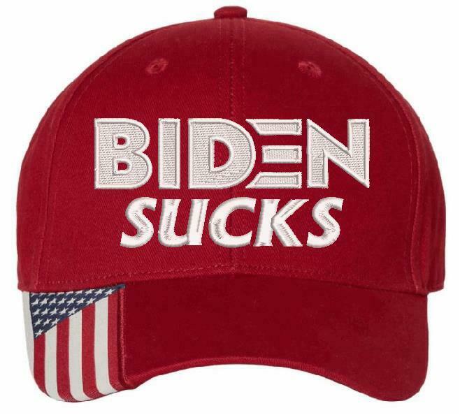 Anti Joe Biden Hat - BIDEN SUCKS Hat-Adjustable Embroidered hat. Various Colors