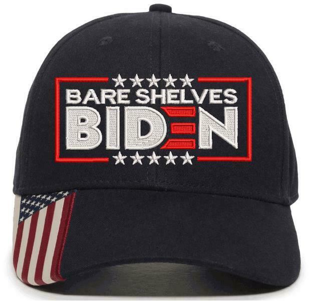 Bare Shelves Biden Embroidered USA300/800 Adjustable Hat Anti Biden FJB FU46