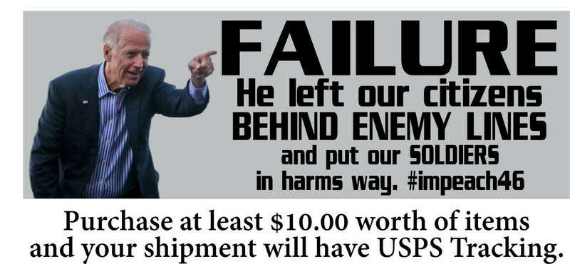 Biden Afghanistan not funny sticker decal inflation gas socialist USA Trump