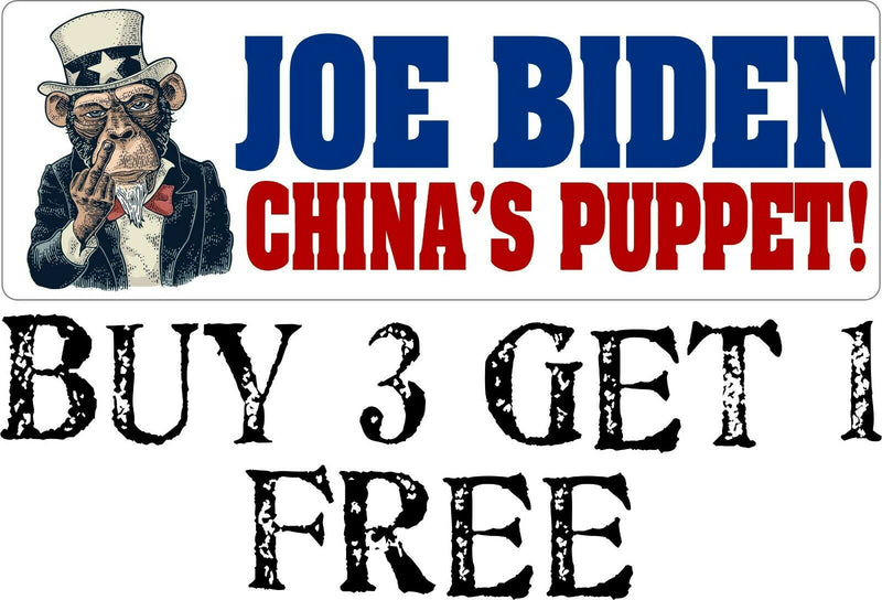 Joe Biden "China's Puppet" Anti Joe Biden AUTO MAGNET rigged election Biden