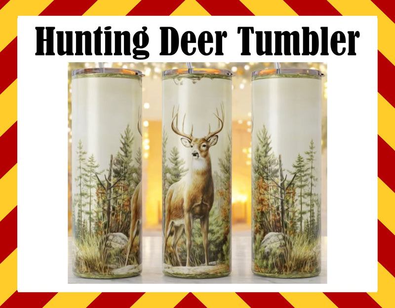 Hunting Deer Sublimated Tumbler
